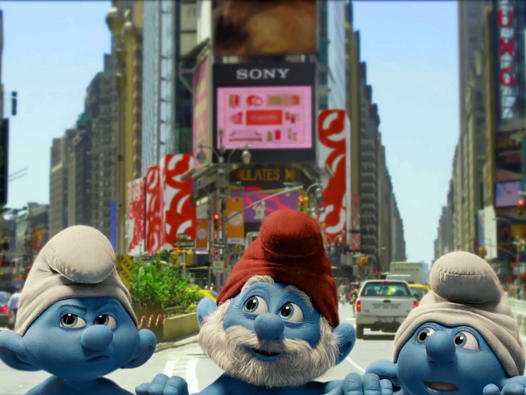 The Smurfs 2011 for 1024 x 768 resolution