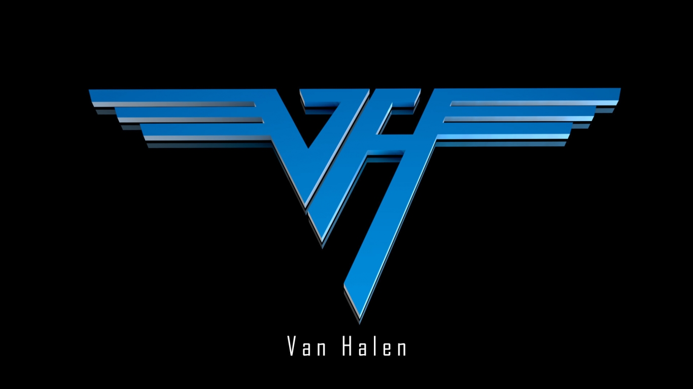 The Van Halen Logo for 1366 x 768 HDTV resolution