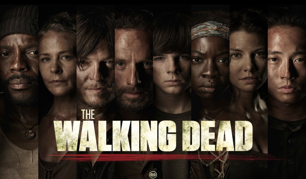 The Walking Dead Characters Poster for 1024 x 600 widescreen resolution