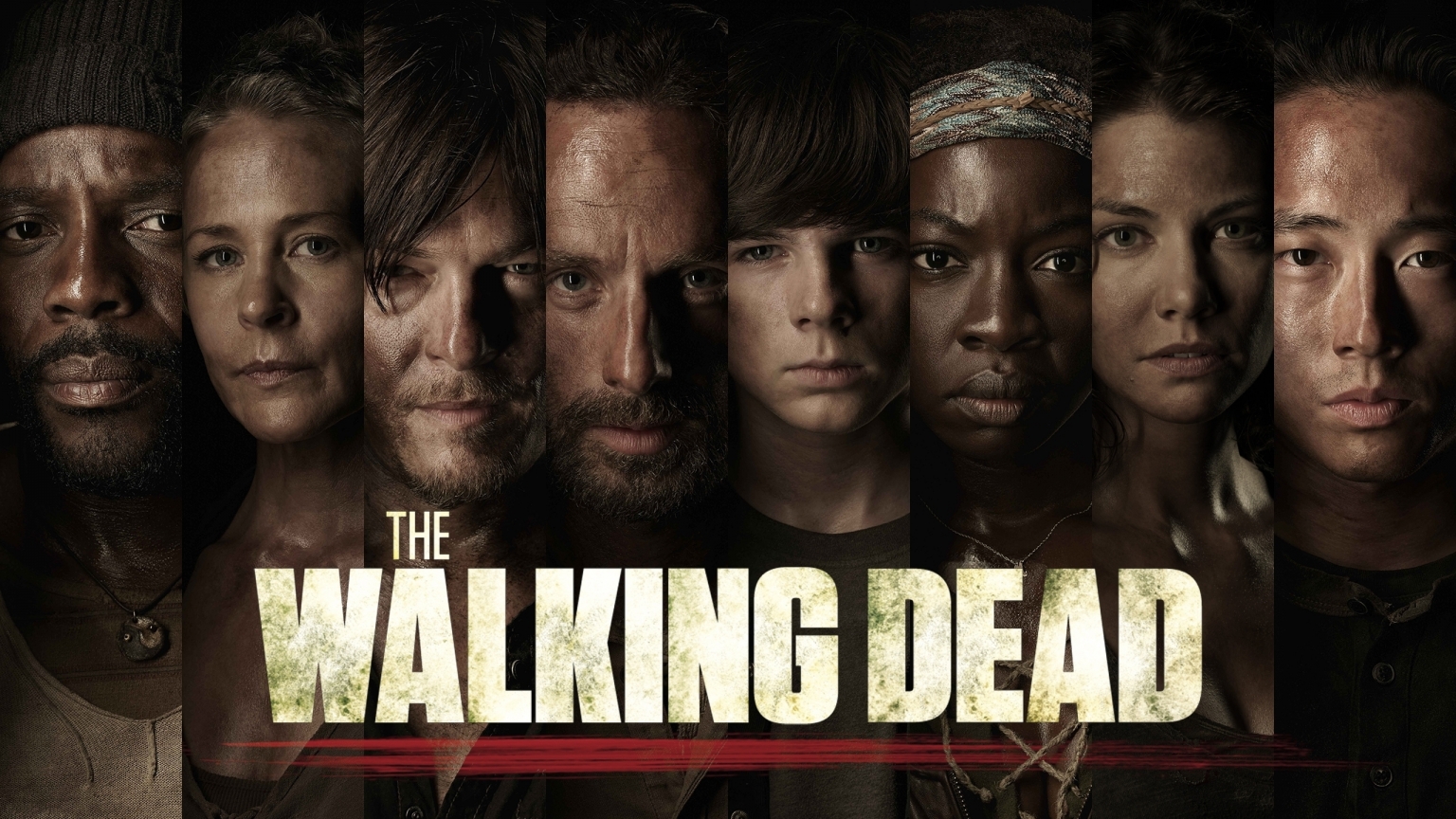 The Walking Dead Characters Poster for 1536 x 864 HDTV resolution