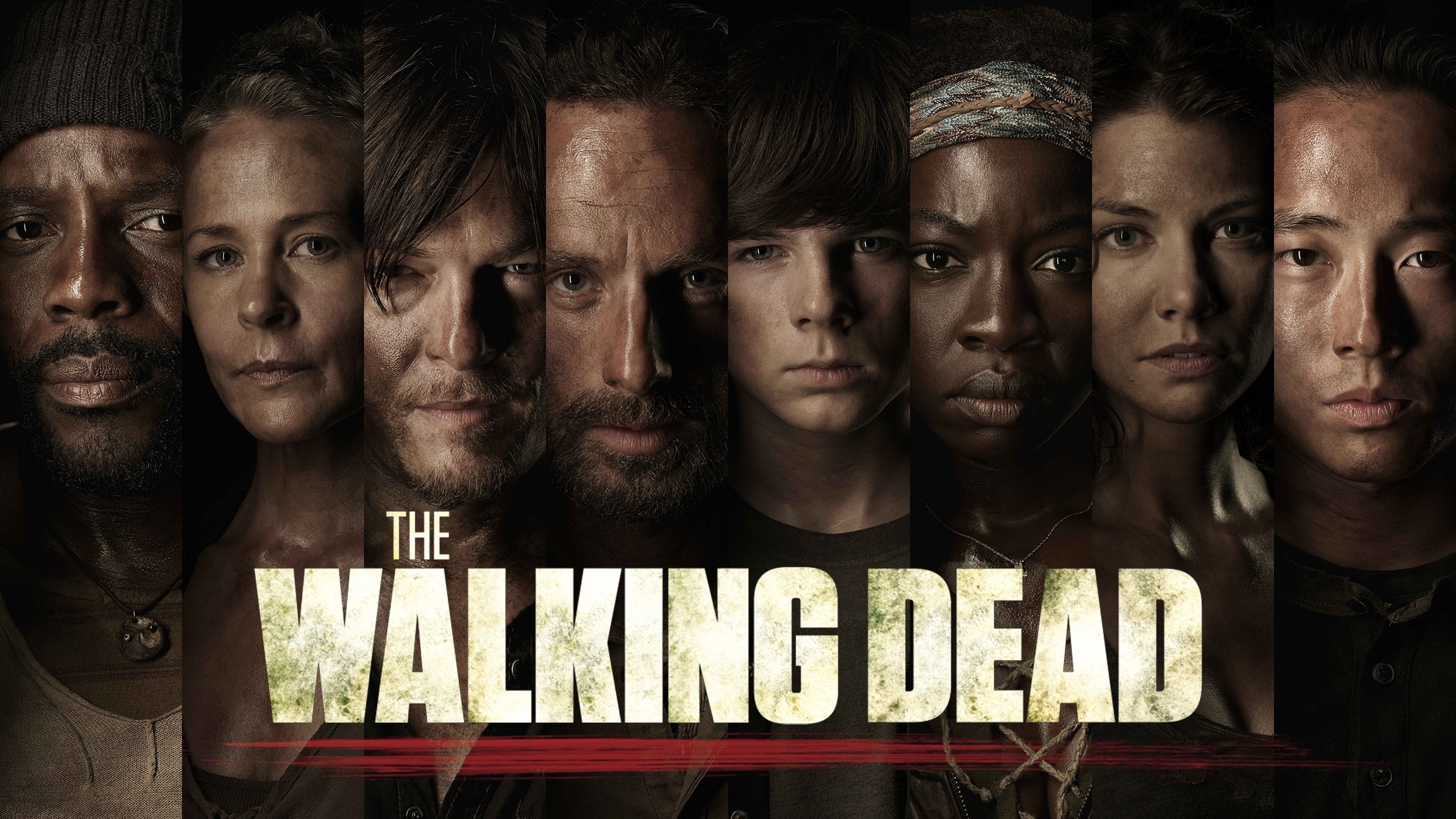 The Walking Dead Characters Poster for 2560x1440 HDTV resolution