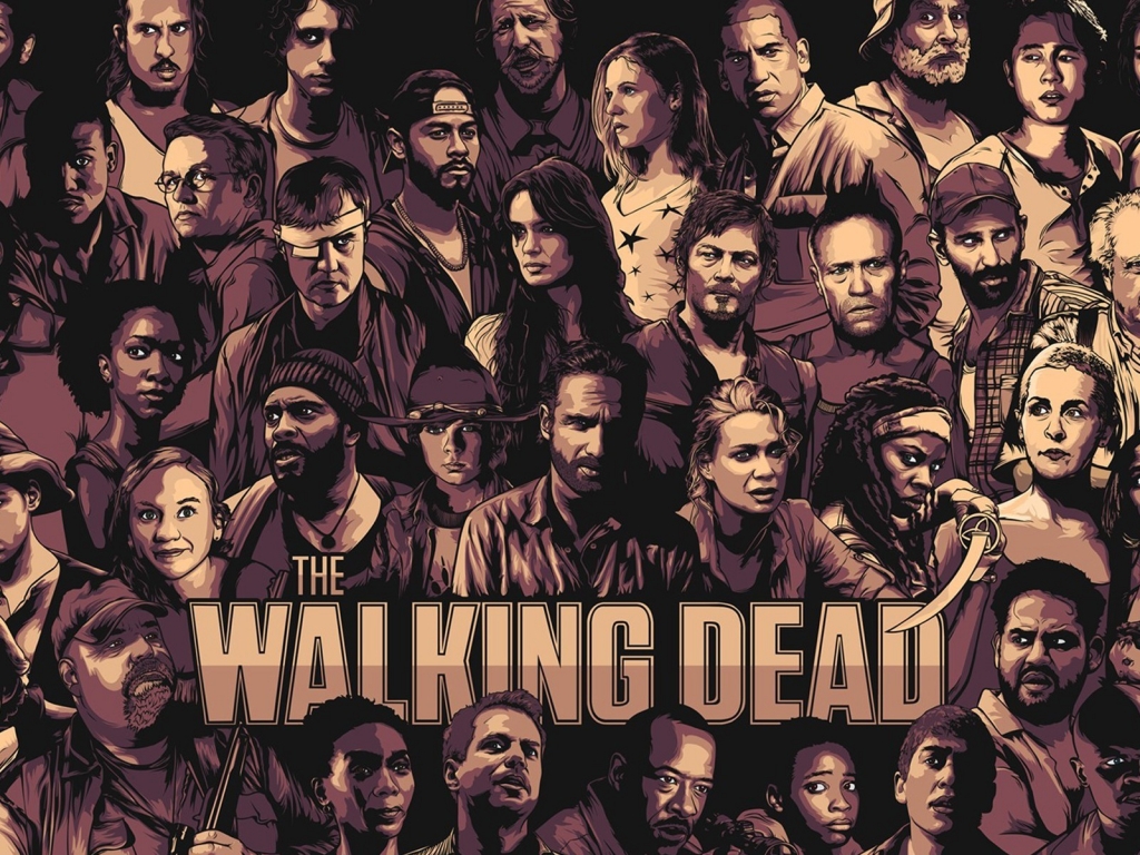 The Walking Dead Cool Poster for 1024 x 768 resolution