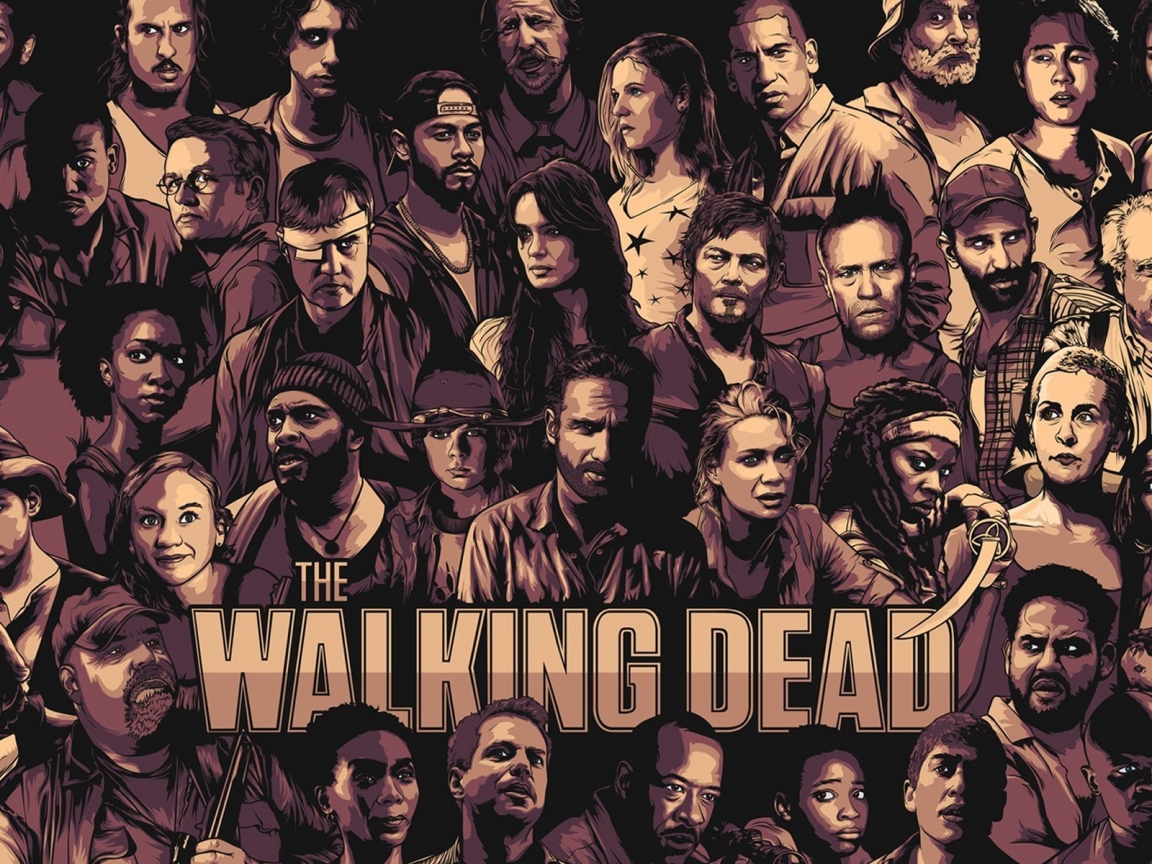 The Walking Dead Cool Poster for 1152 x 864 resolution