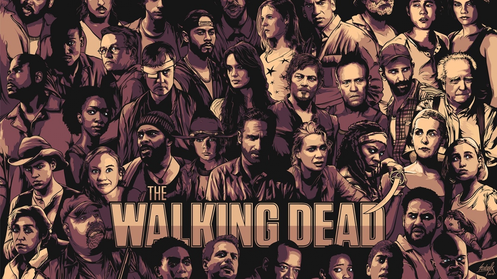 The Walking Dead Cool Poster for 1680 x 945 HDTV resolution