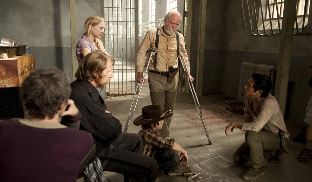 The Walking Dead TV Show Characters for 1024 x 600 widescreen resolution