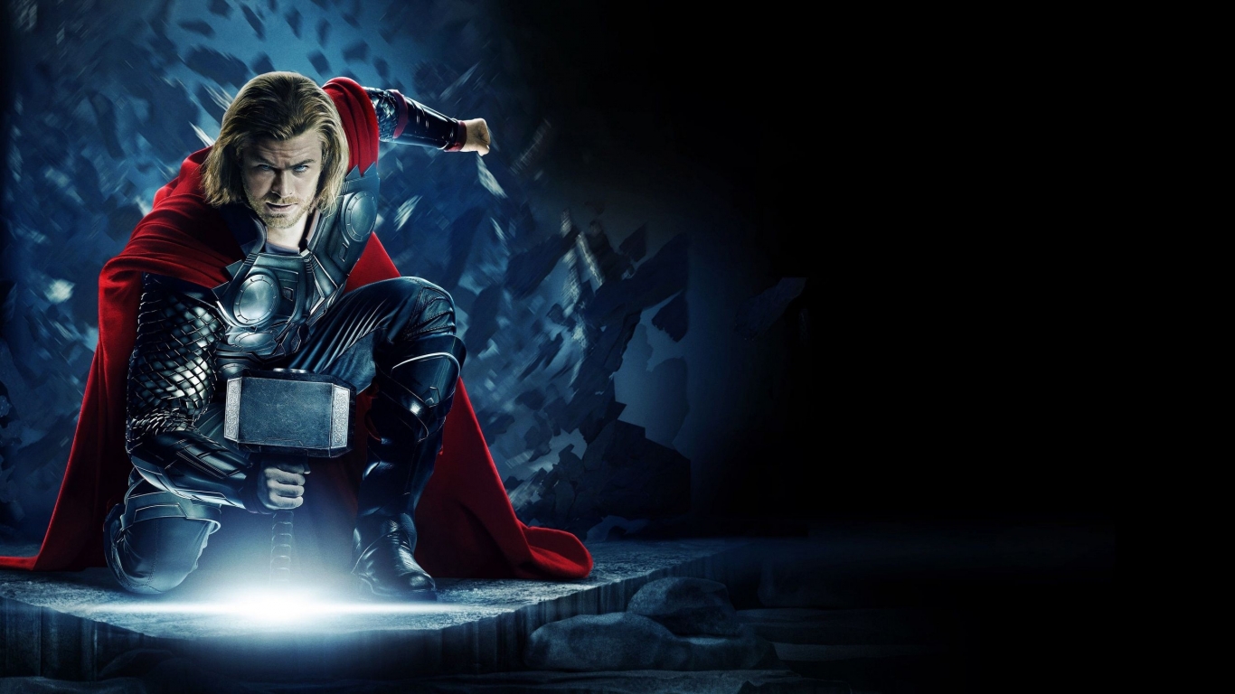 Thor Avengers for 1366 x 768 HDTV resolution