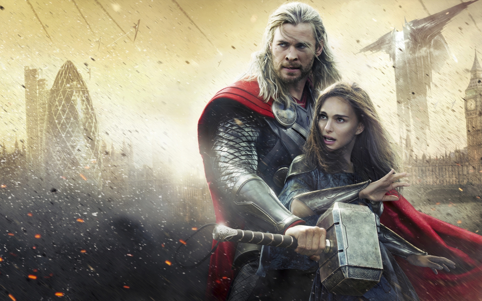 Thor Movie: Thor and Jane Foster for 1680 x 1050 widescreen resolution