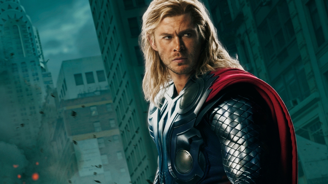 Thor The Avengers for 1366 x 768 HDTV resolution