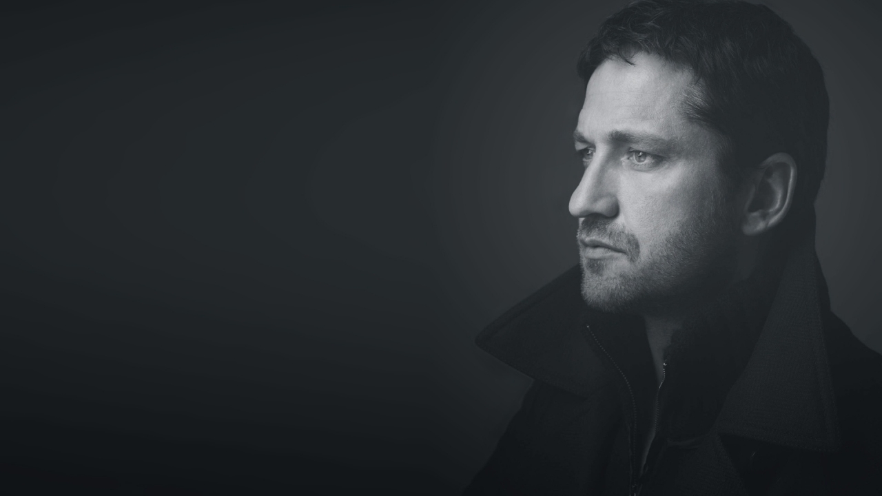 Thoughtful Gerard Butler for 1280 x 720 HDTV 720p resolution