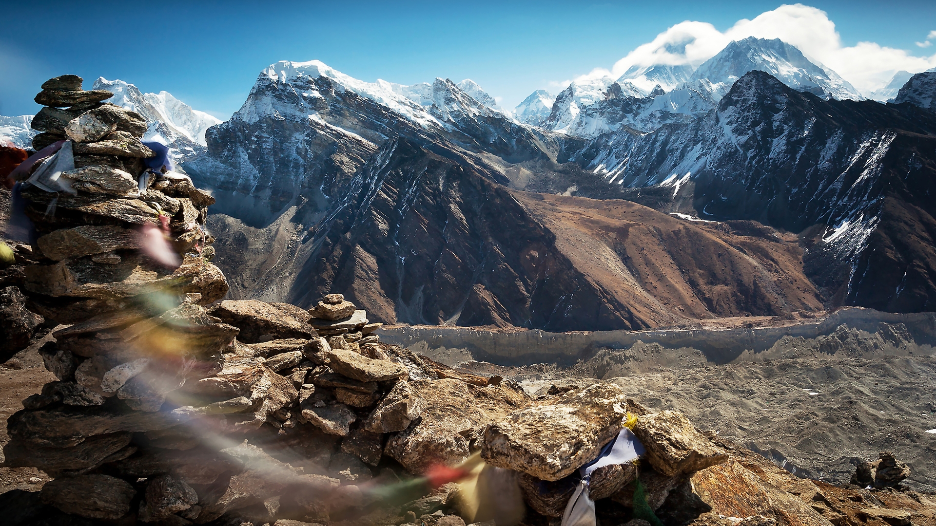 Tibet Mountains for 1920 x 1080 HDTV 1080p resolution