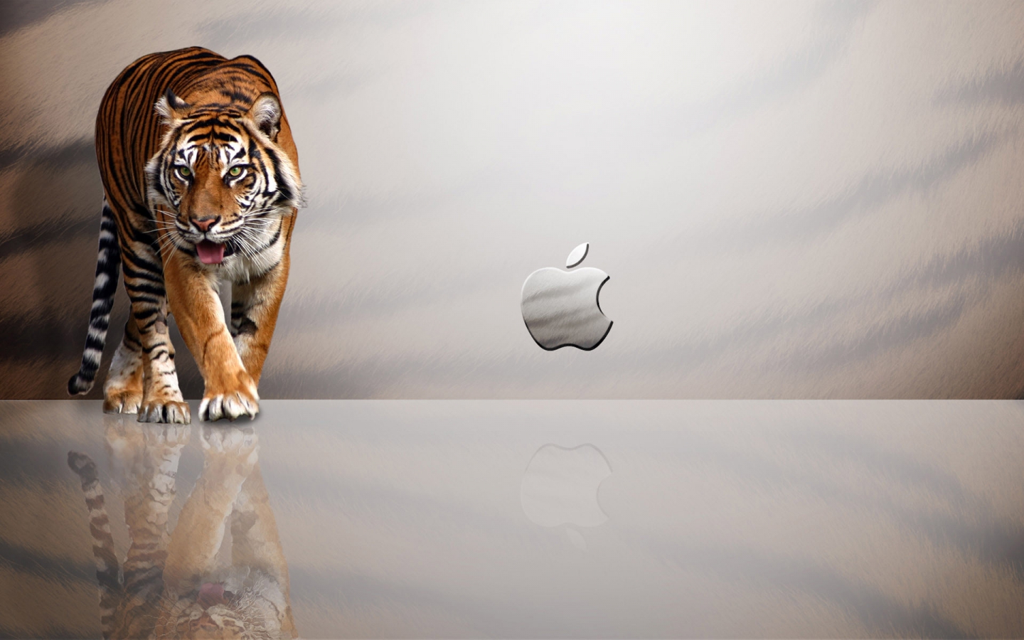 Tiger Apple for 1440 x 900 widescreen resolution