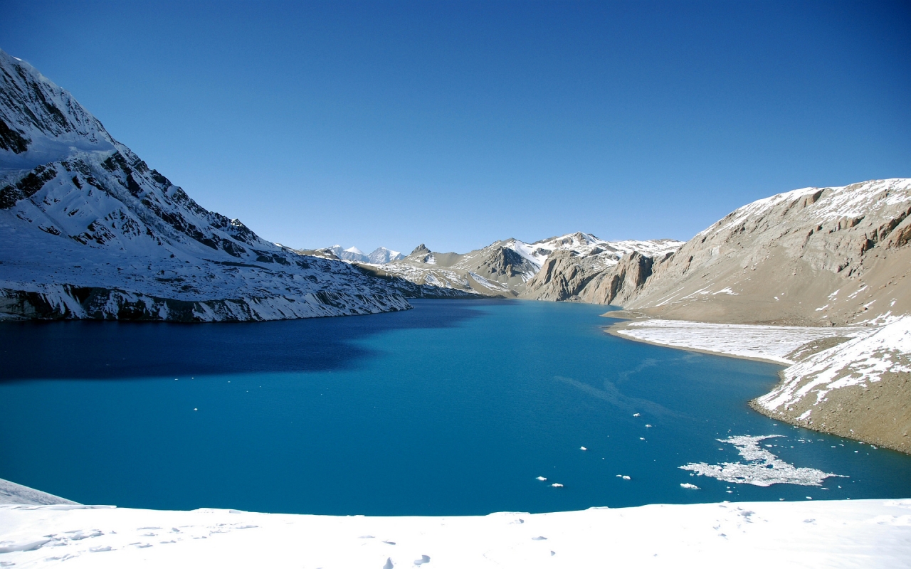 Tilicho Lake View for 1280 x 800 widescreen resolution