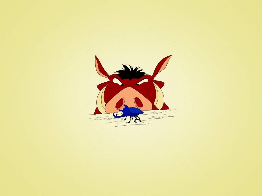 Timon and Pumbaa for 1024 x 768 resolution