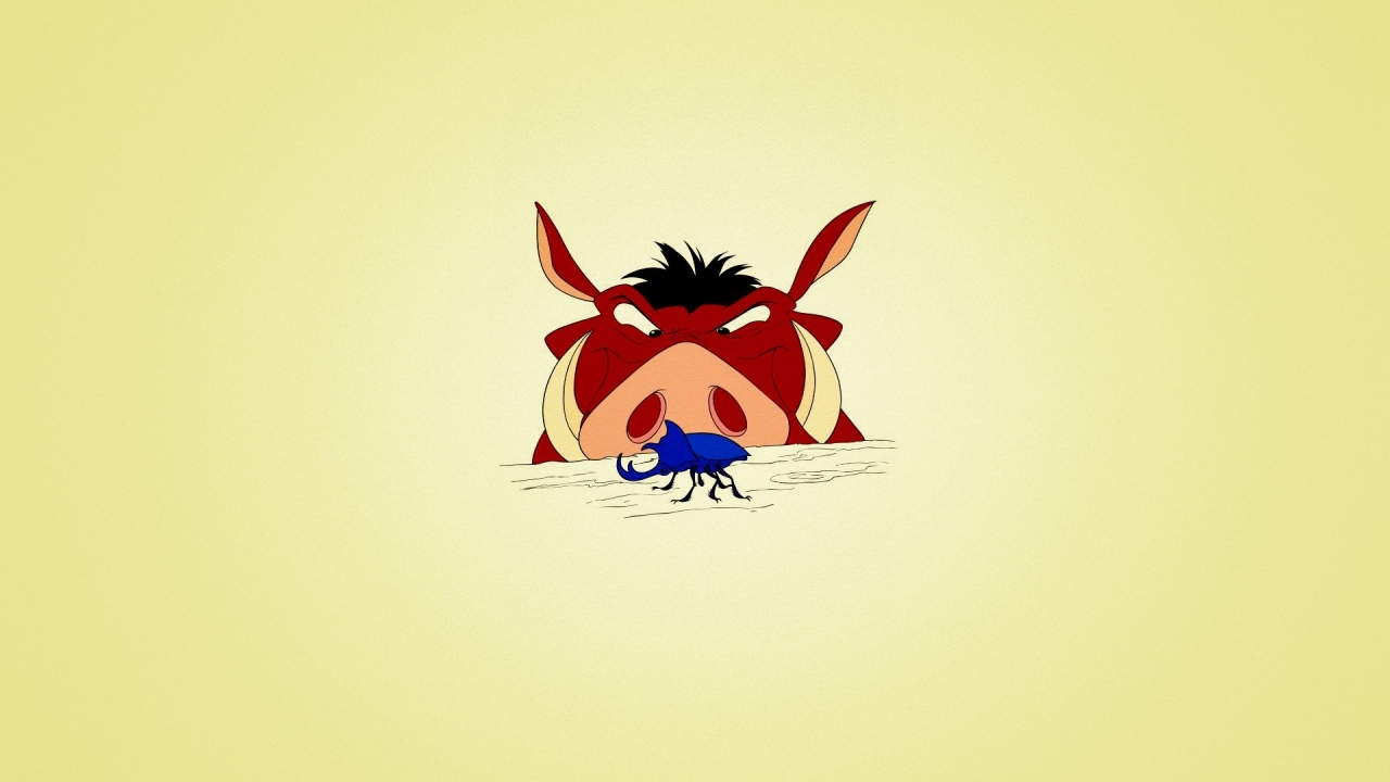 Timon and Pumbaa for 1280 x 720 HDTV 720p resolution