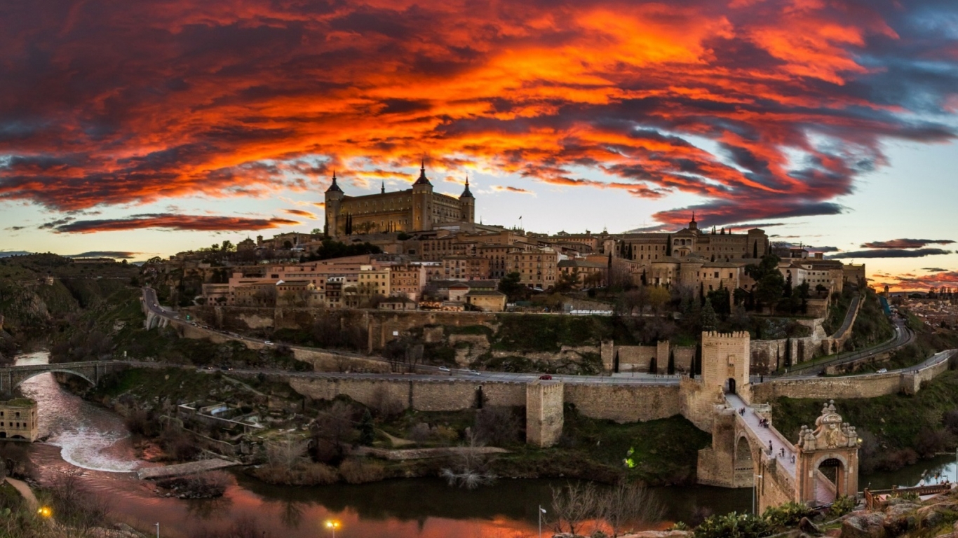 Toledo Spain for 1366 x 768 HDTV resolution