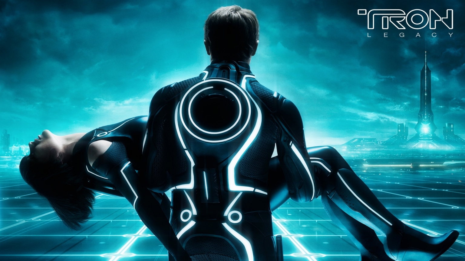 Tron Legacy Sam and Quorra for 1536 x 864 HDTV resolution