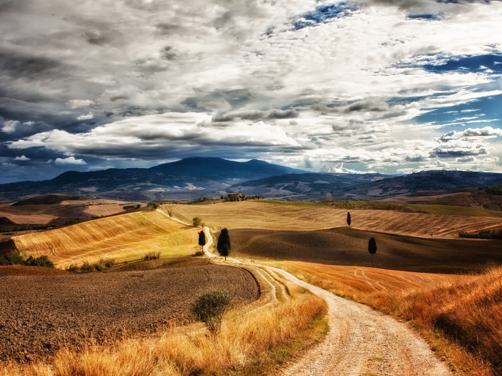 Tuscany Landscape for 1024 x 768 resolution