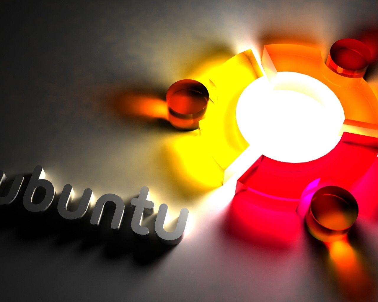 Ubuntu Cool Logo for 1280 x 1024 resolution