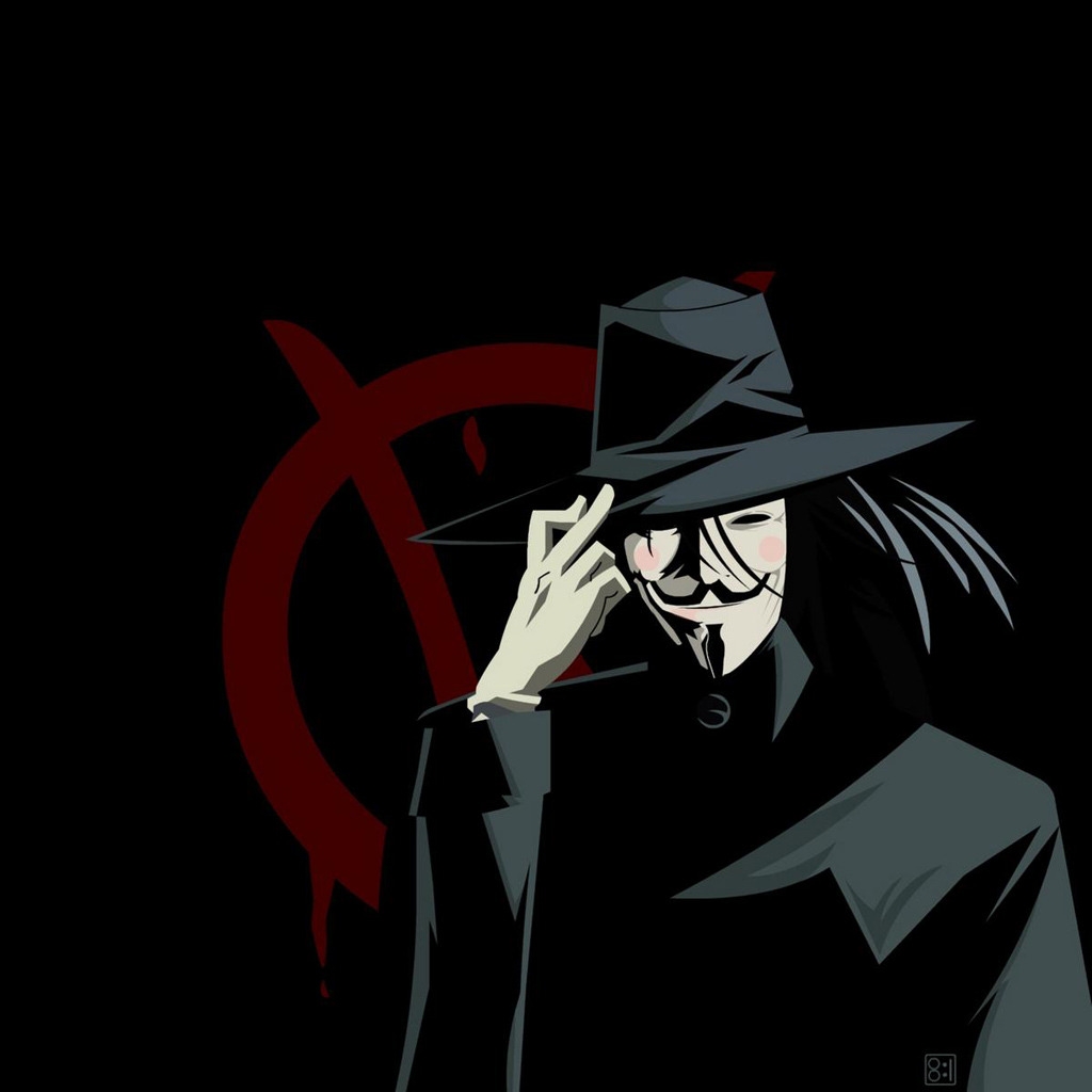 V for Vendetta for 1024 x 1024 iPad resolution