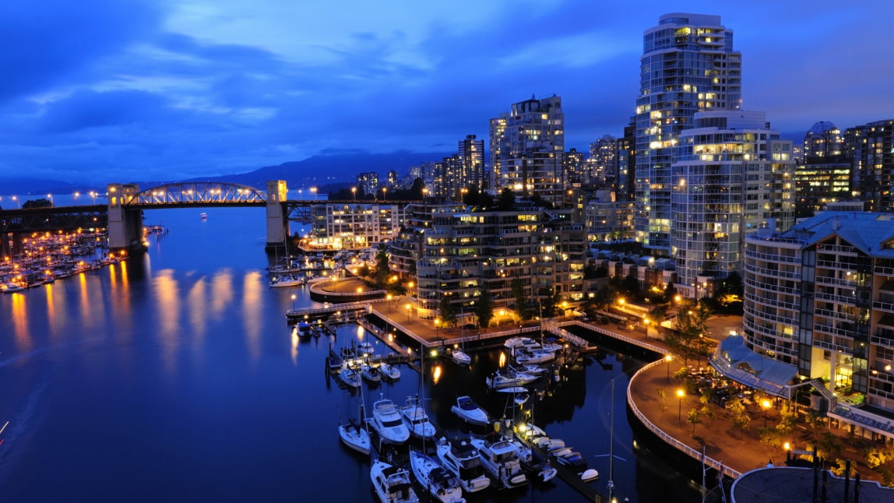 Vancouver Landscape for 1280 x 720 HDTV 720p resolution