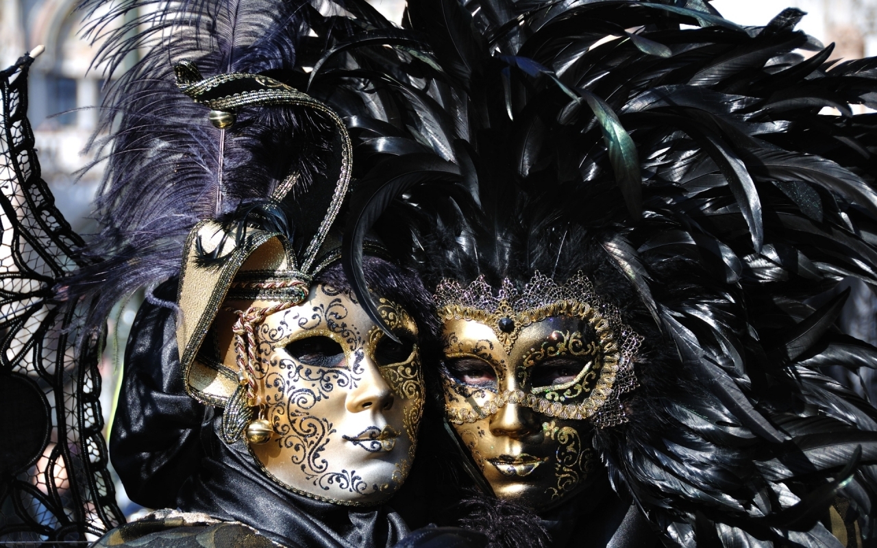 Venice Carnival Masks for 1280 x 800 widescreen resolution