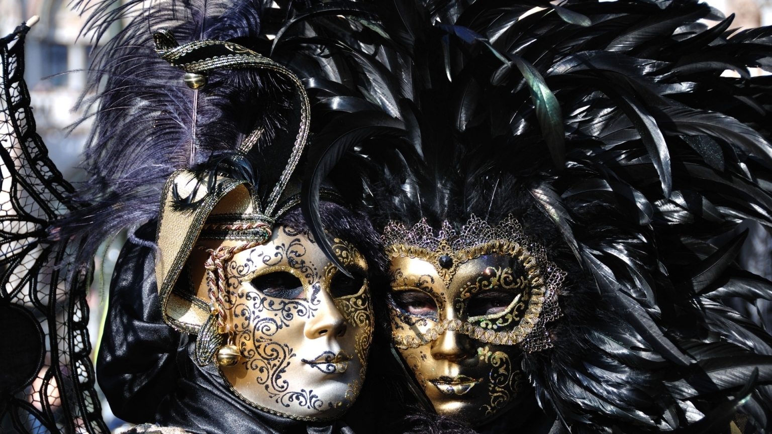 Venice Carnival Masks for 1536 x 864 HDTV resolution