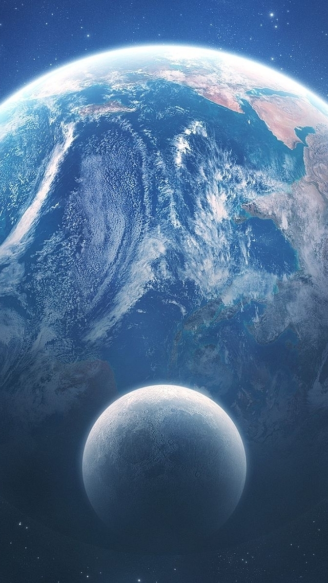 View Earth From Space  for 640 x 1136 iPhone 5 resolution