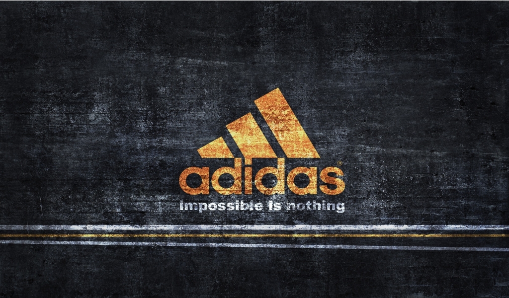 Vintage Adidas Logo for 1024 x 600 widescreen resolution