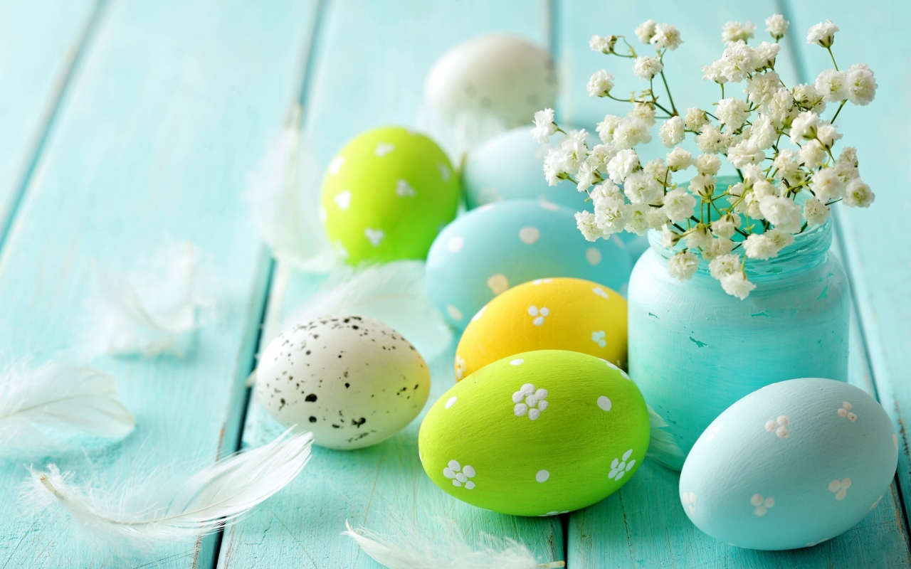 Vintage Easter Decorations for 1280 x 800 widescreen resolution