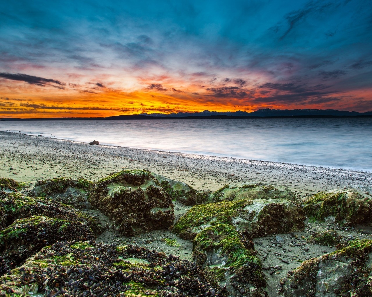 Virgin Beach Sunset for 1280 x 1024 resolution