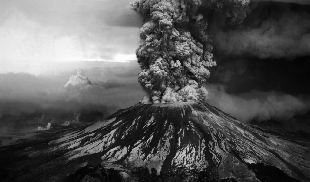 Volcanic eruption for 1024 x 600 widescreen resolution