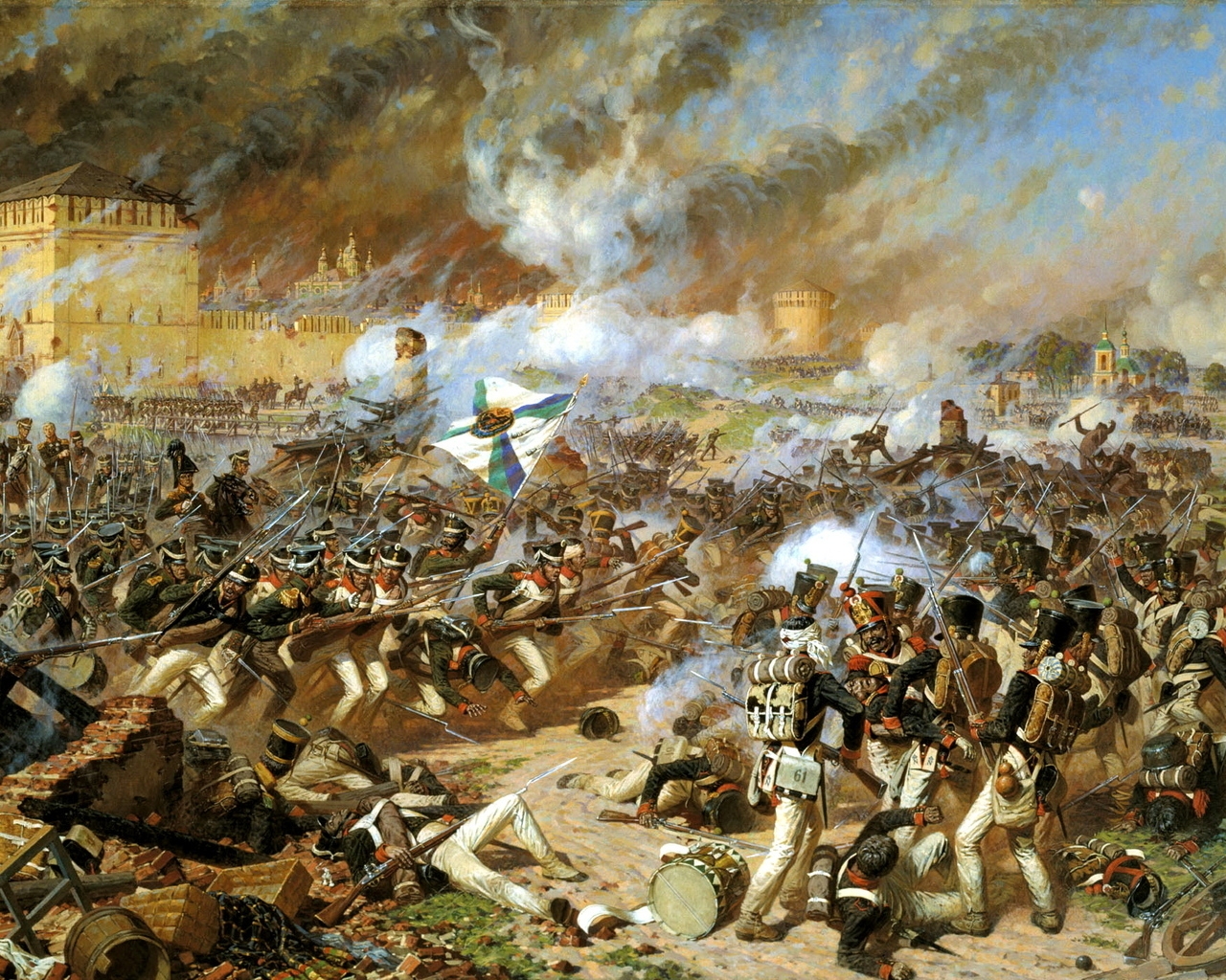 War Scene Paint for 1280 x 1024 resolution