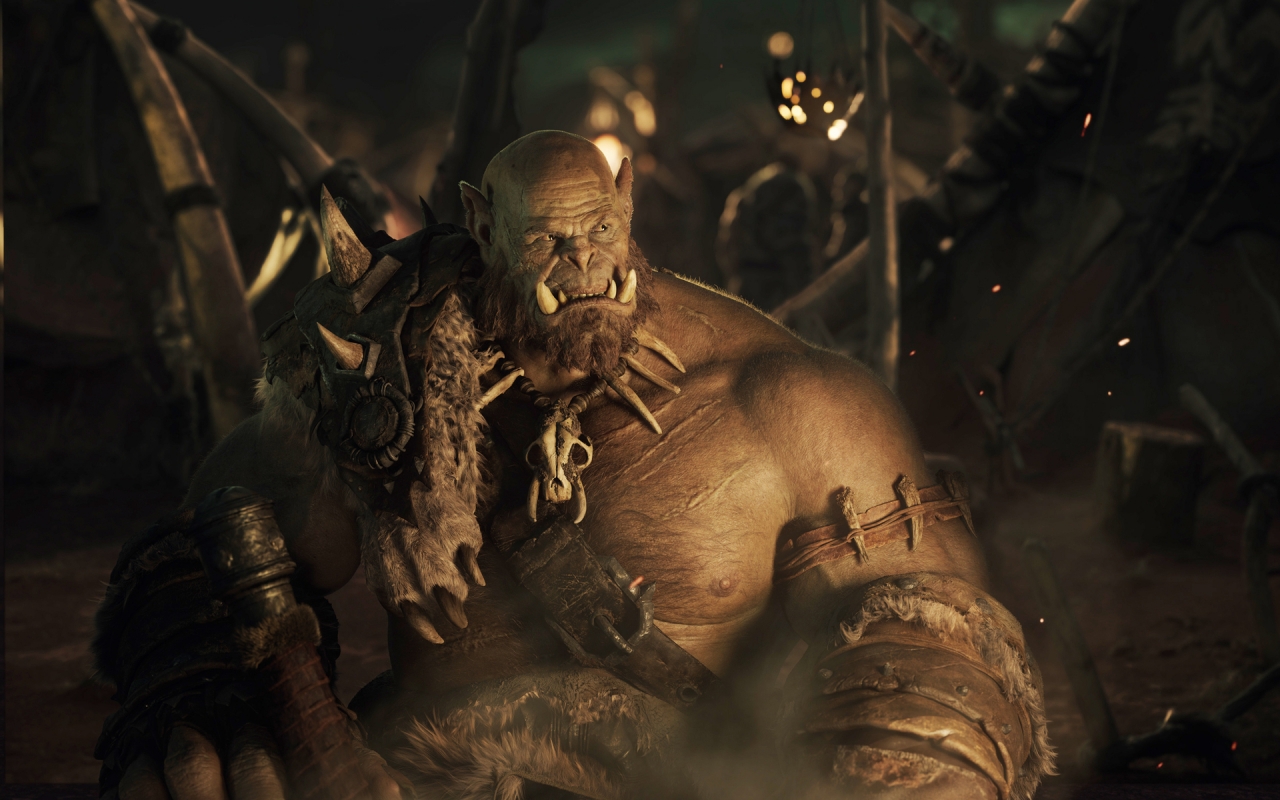 Warcraft Movie 2016 Orc for 1280 x 800 widescreen resolution