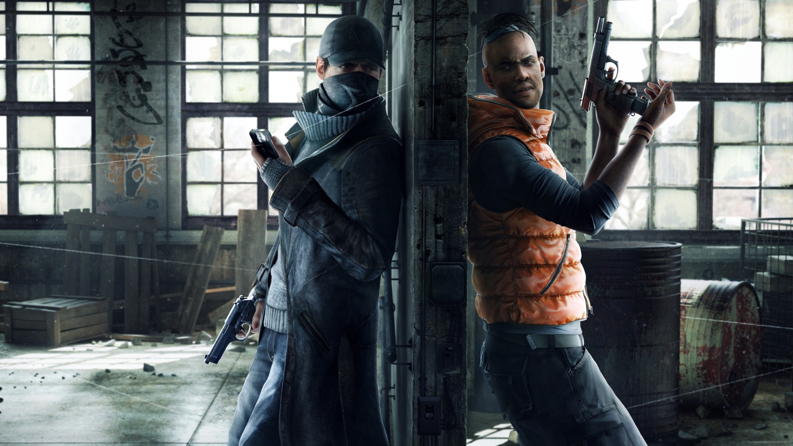 Watchdogs Aiden and Wade for 1600 x 900 HDTV resolution