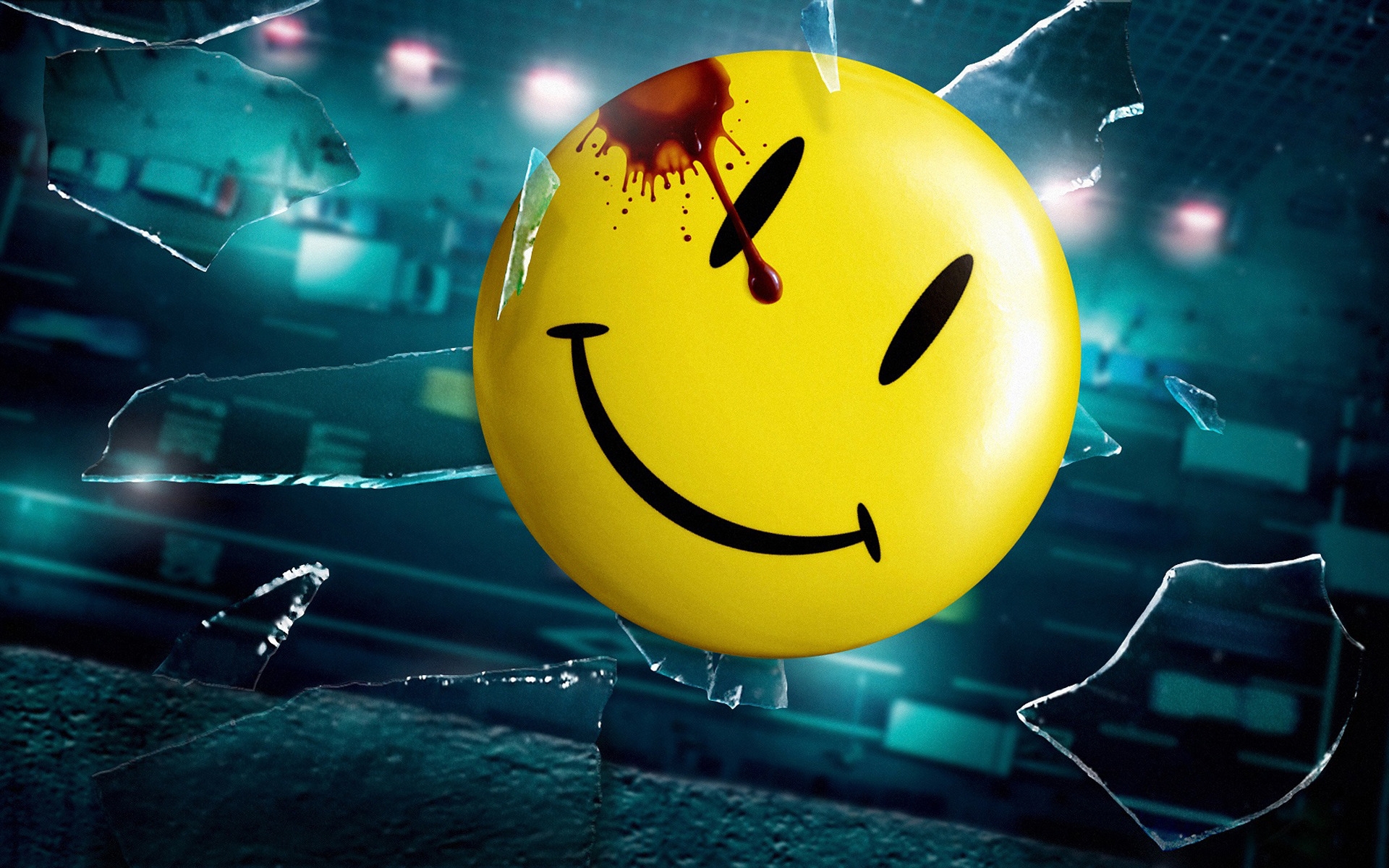 Watchmen Smiley for 1920 x 1200 widescreen resolution