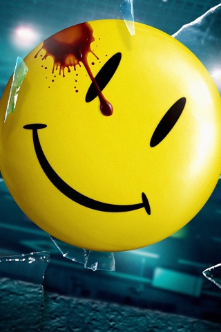 Watchmen Smiley for 320 x 480 iPhone resolution