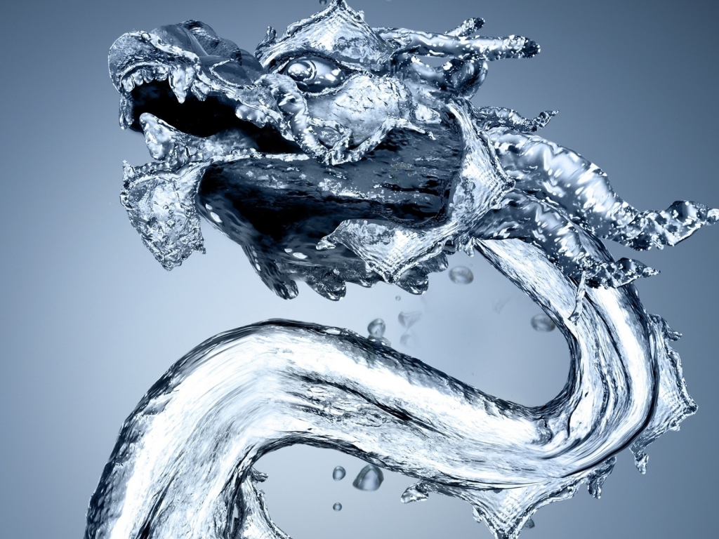 Water Dragon for 1024 x 768 resolution