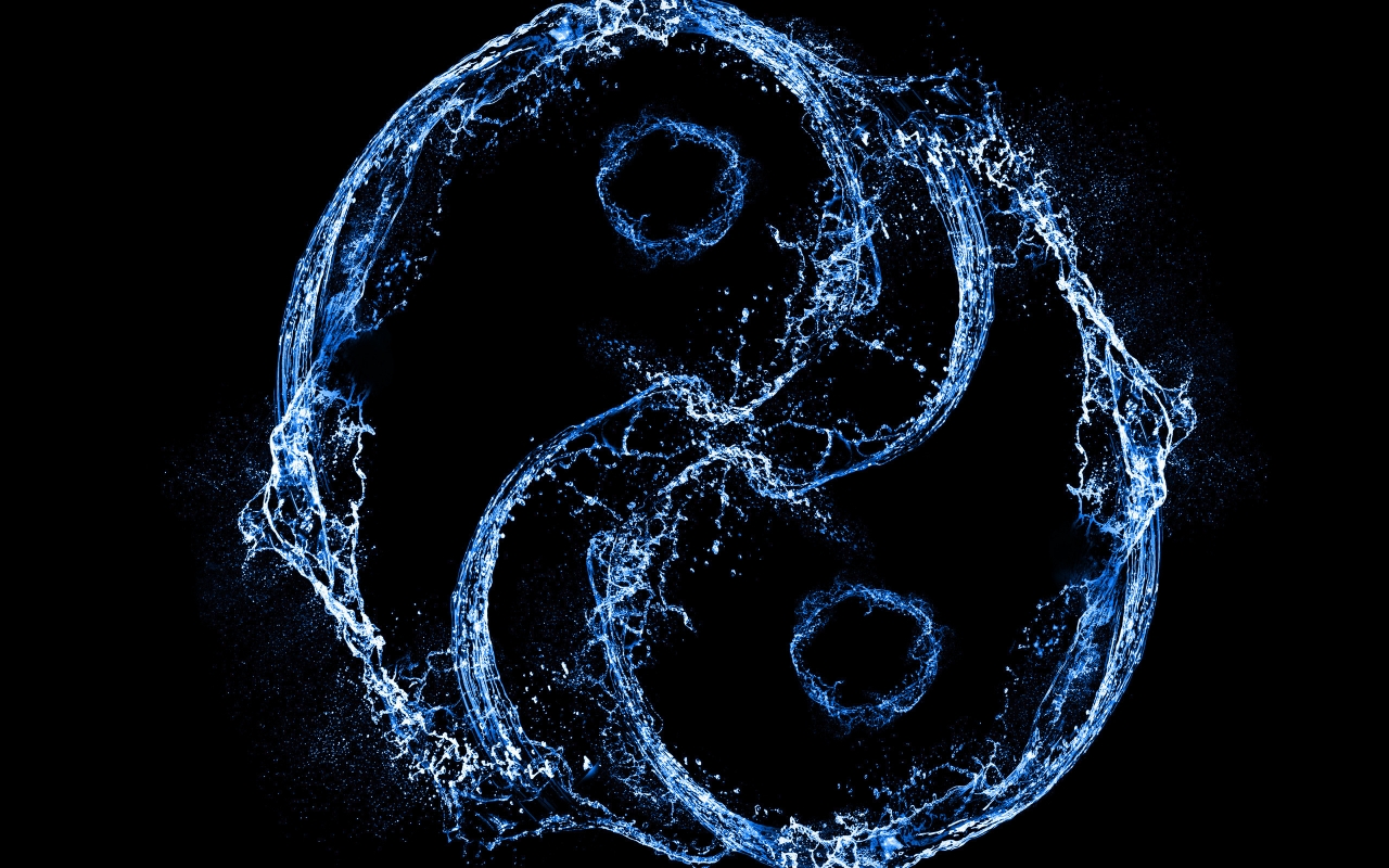 Water Ying and Yang for 1280 x 800 widescreen resolution