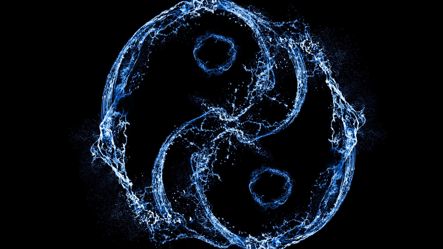 Water Ying and Yang for 1536 x 864 HDTV resolution