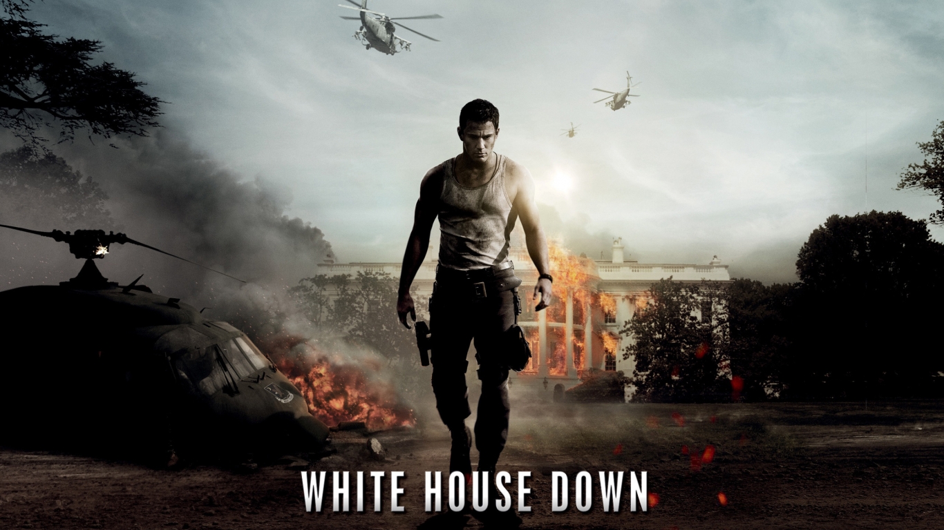 White House Down 2013 for 1366 x 768 HDTV resolution