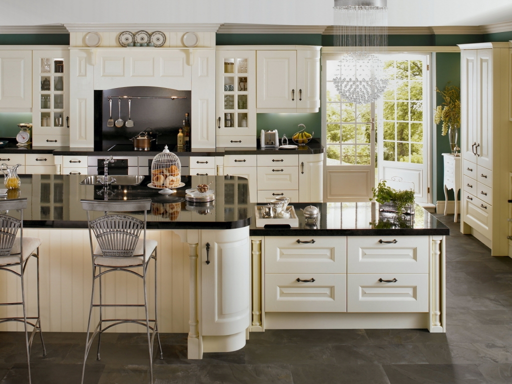 White Kitchen for 1024 x 768 resolution