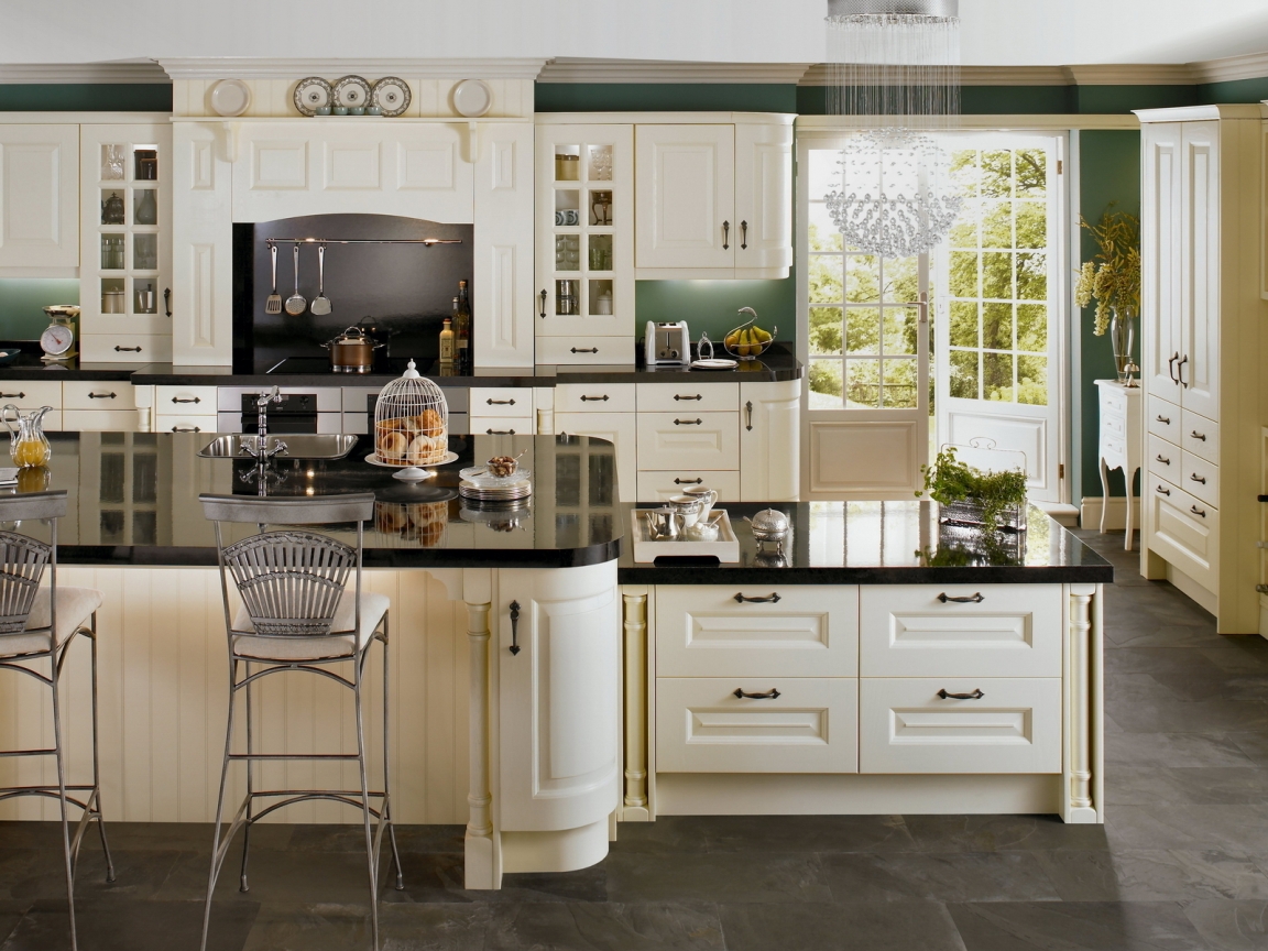 White Kitchen for 1152 x 864 resolution