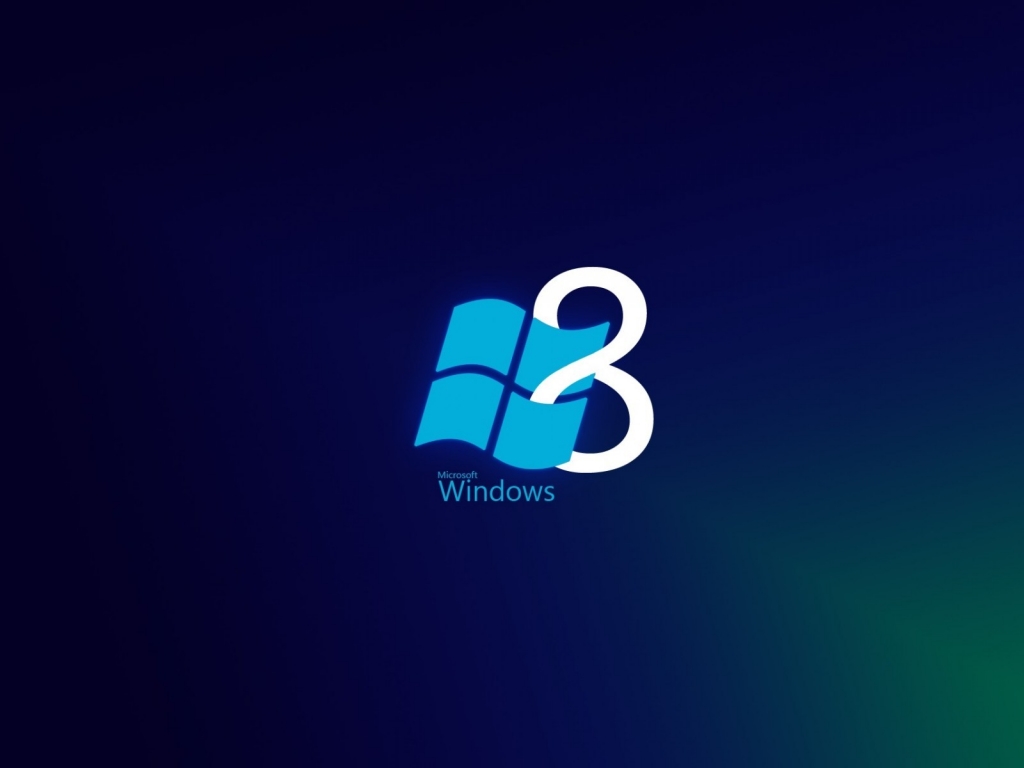 Windows 8 Blue Style for 1024 x 768 resolution