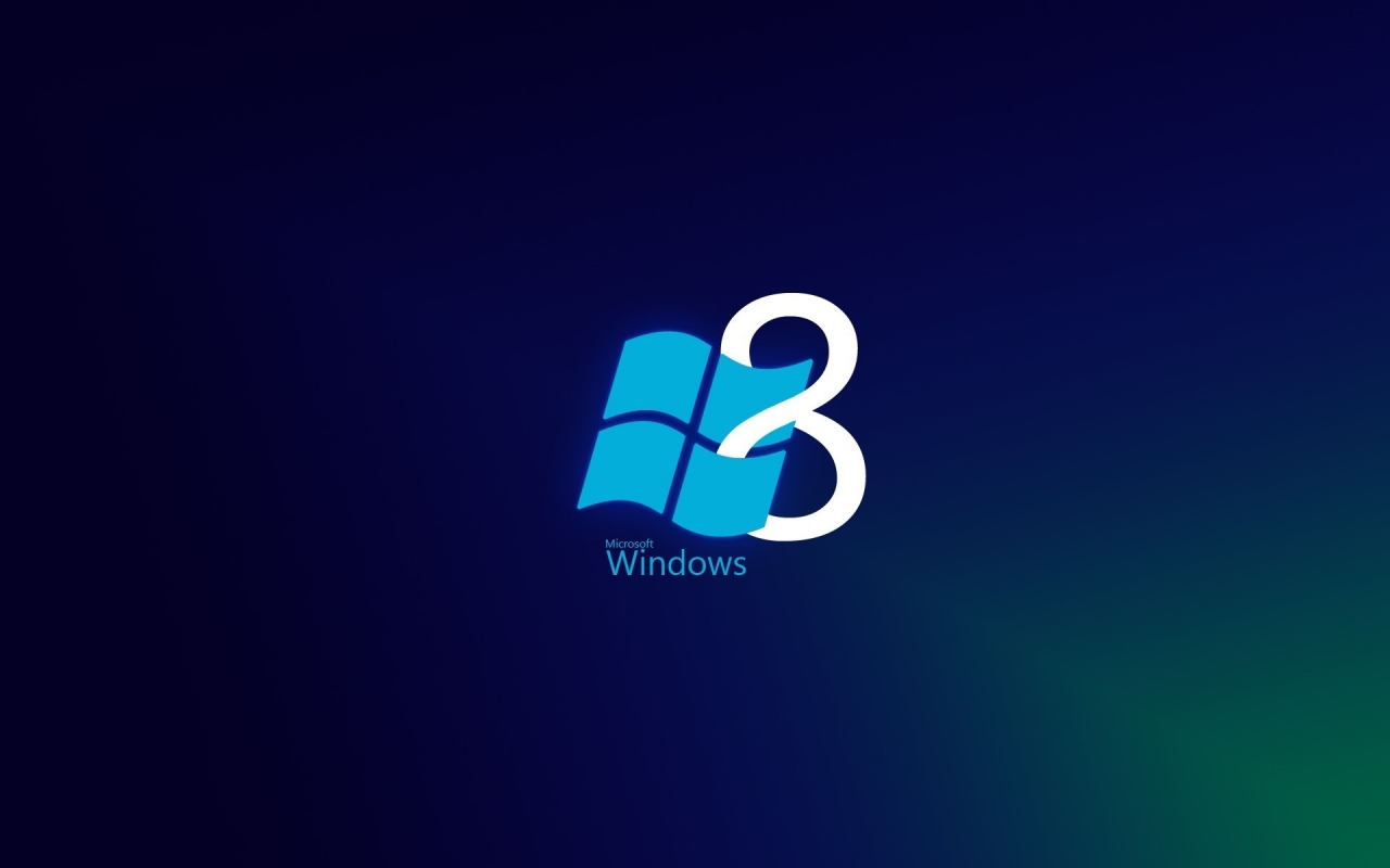 Windows 8 Blue Style for 1280 x 800 widescreen resolution