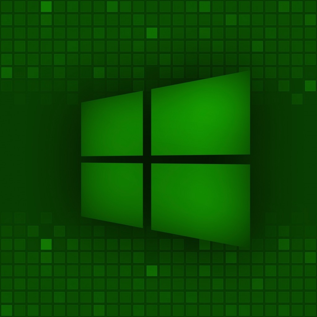 Windows 8 Green for 1024 x 1024 iPad resolution