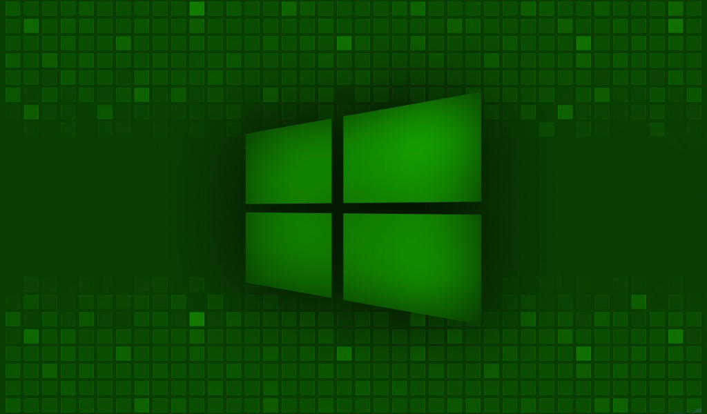Windows 8 Green for 1024 x 600 widescreen resolution