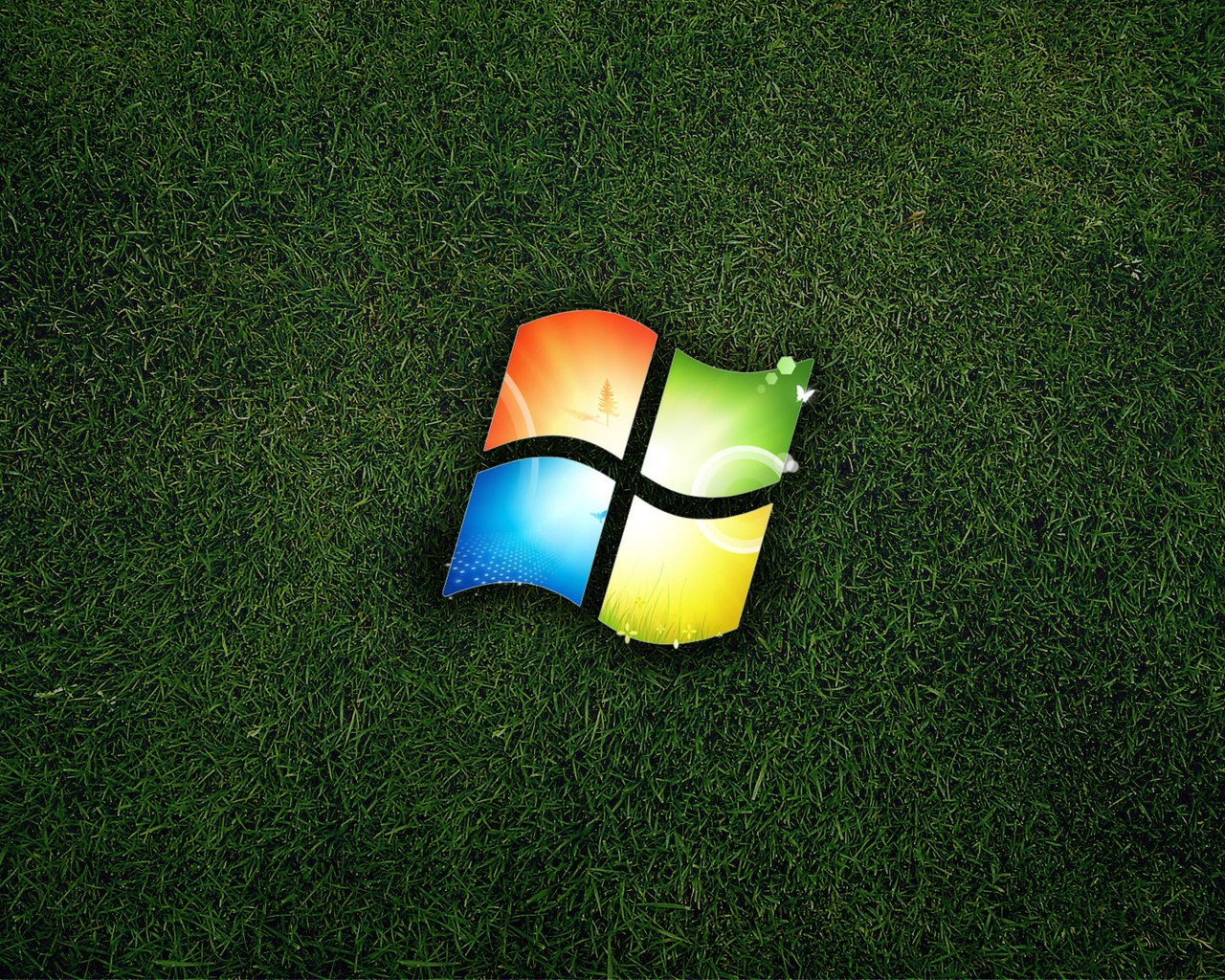 Windows Eco Logo for 1280 x 1024 resolution