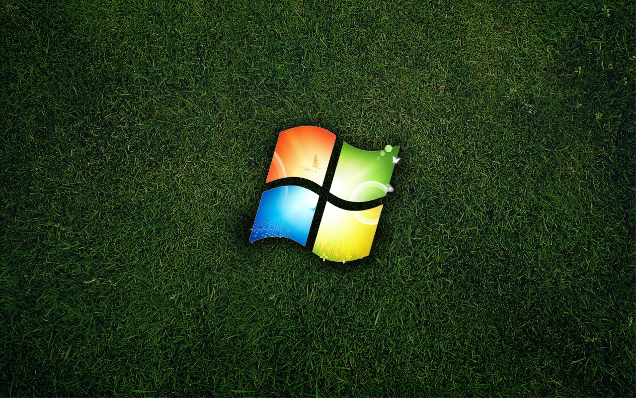 Windows Eco Logo for 1280 x 800 widescreen resolution