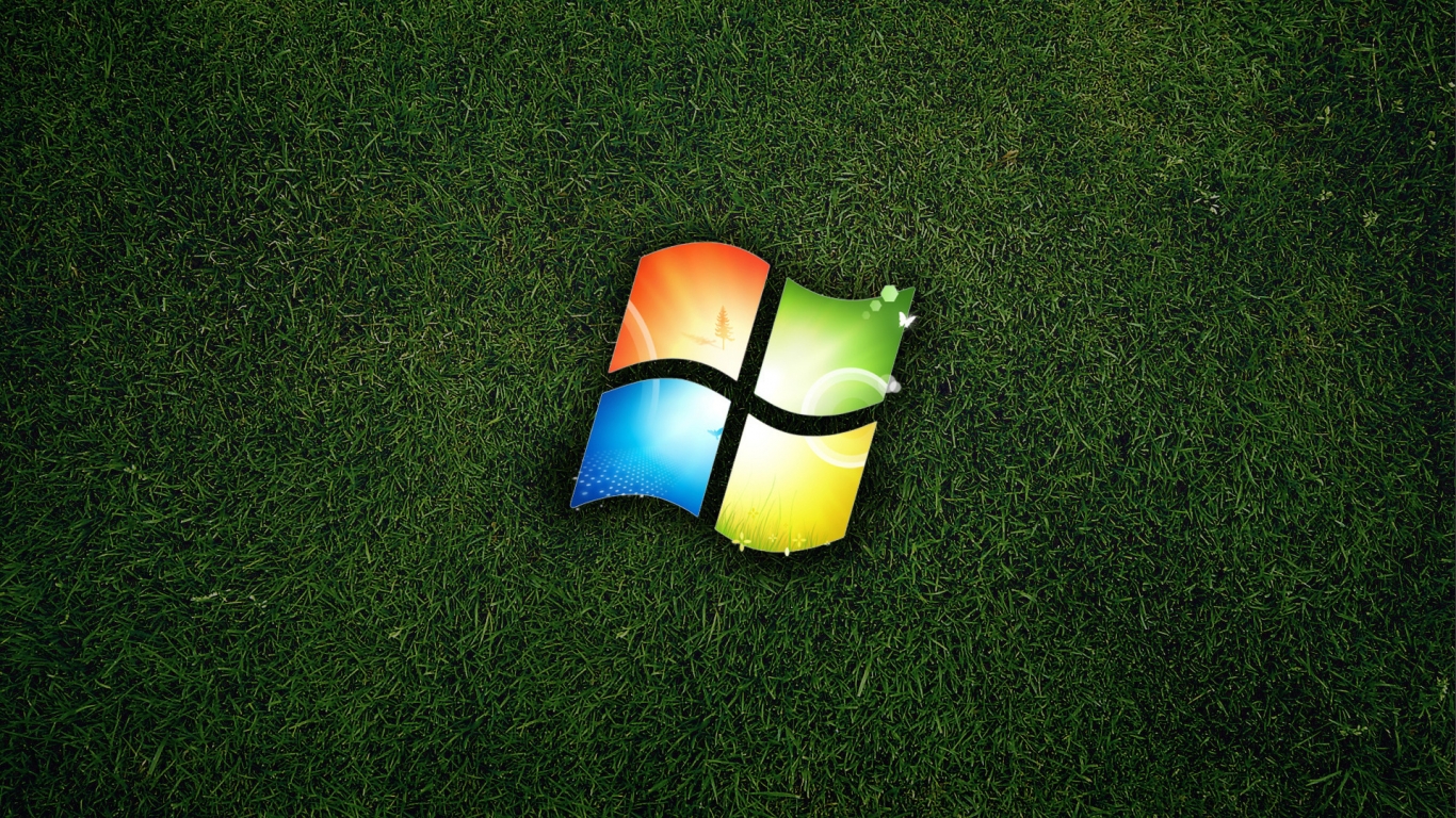 Windows Eco Logo for 1366 x 768 HDTV resolution
