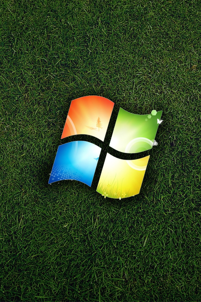 Windows Eco Logo for 640 x 960 iPhone 4 resolution